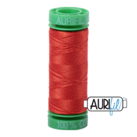 Aurifil 40wt Cotton Mako' 150m Spool - 2245 - Red Orange