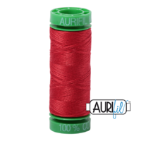 Aurifil 40wt Cotton Mako' 150m Spool - 2265 - Lobster Red