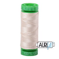 Aurifil 40wt Cotton Mako' 150m Spool - 2310 - Light Beige