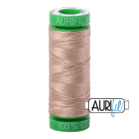 Aurifil 40wt Cotton Mako' 150m Spool - 2314 - Beige