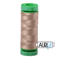 Aurifil 40wt Cotton Mako' 150m Spool - 2325 - Linen