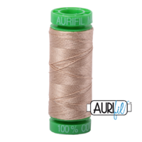 Aurifil 40wt Cotton Mako' 150m Spool - 2326 - Sand