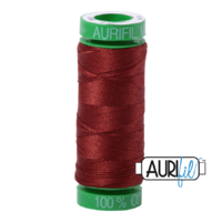 Aurifil 40wt Cotton Mako' 150m Spool - 2355 - Rust