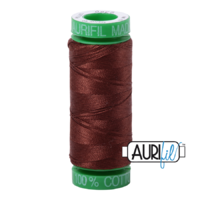 Aurifil 40wt Cotton Mako' 150m Spool - 2360 - Chocolate