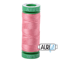 Aurifil 40wt Cotton Mako' 150m Spool - 2435 - Peachy Pink