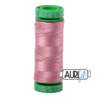 Aurifil 40wt Cotton Mako' 150m Spool - 2445 - Victorian Rose