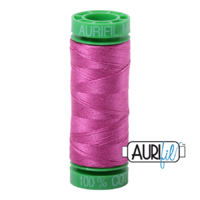 Aurifil 40wt Cotton Mako' 150m Spool - 2588 - Light Magenta