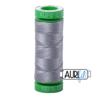 Aurifil 40wt Cotton Mako' 150m Spool - 2605 - Grey