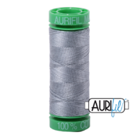 Aurifil 40wt Cotton Mako' 150m Spool - 2610 - Light Blue Grey