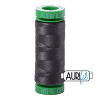 Aurifil 40wt Cotton Mako' 150m Spool - 2630 - Dark Pewter