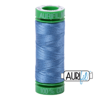 Aurifil 40wt Cotton Mako' 150m Spool - 2725 - Light Wedgewood