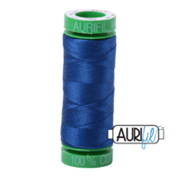 Aurifil 40wt Cotton Mako' 150m Spool - 2735 - Medium Blue
