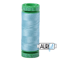 Aurifil 40wt Cotton Mako' 150m Spool - 2805 - Light Grey Turquoise