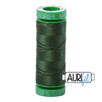 Aurifil 40wt Cotton Mako' 150m Spool - 2892 - Pine