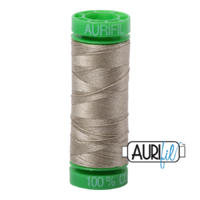 Aurifil 40wt Cotton Mako' 150m Spool - 2900 - Light Kakhy Green