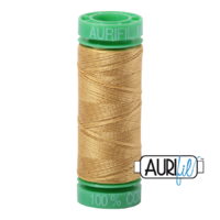 Aurifil 40wt Cotton Mako' 150m Spool - 2920 - Light Brass