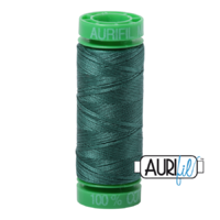 Aurifil 40wt Cotton Mako' 150m Spool - 4129 - Turf Green