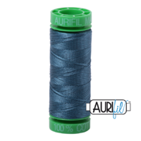 Aurifil 40wt Cotton Mako' 150m Spool - 4644 - Smoke Blue