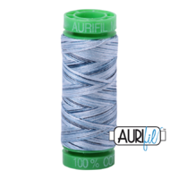 Aurifil 40wt Cotton Mako' 150m Spool - 4669 - Stonewash Blue