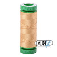 Aurifil 40wt Cotton Mako' 150m Spool - 5001 - Ocher Yellow