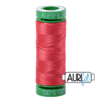 Aurifil 40wt Cotton Mako' 150m Spool - 5002 - Medium Red