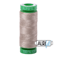 Aurifil 40wt Cotton Mako' 150m Spool - 5011 - Rope Beige