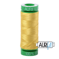 Aurifil 40wt Cotton Mako' 150m Spool - 5015 - Gold Yellow