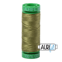 Aurifil 40wt Cotton Mako' 150m Spool - 5016 - Olive Green