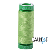 Aurifil 40wt Cotton Mako' 150m Spool - 5017 - Shining Green