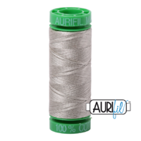 Aurifil 40wt Cotton Mako' 150m Spool - 5021 - Light Grey