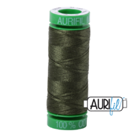 Aurifil 40wt Cotton Mako' 150m Spool - 5023 - Medium Green