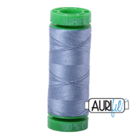 Aurifil 40wt Cotton Mako' 150m Spool - 6720 - Slate