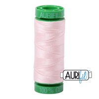 Aurifil 40wt Cotton Mako' 150m Spool - 6723 - Fairy Floss