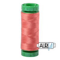 Aurifil 40wt Cotton Mako' 150m Spool - 6729 - Tangerine Dream
