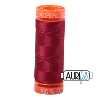 Aurifil 50wt Cotton Mako' 200m Spool - 1103 - Burgundy