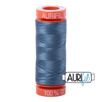Aurifil 50wt Cotton Mako' 200m Spool - 1126 - Blue Grey