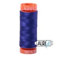 Aurifil 50wt Cotton Mako' 200m Spool - 1200 - Blue Violet