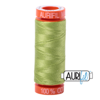 Aurifil 50wt Cotton Mako' 200m Spool - 1231 - Spring Green