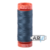 Aurifil 50wt Cotton Mako' 200m Spool - 1310 - Medium Blue Grey