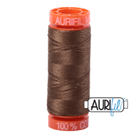 Aurifil 50wt Cotton Mako' 200m Spool - 1318 - Dark Sandstone
