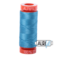 Aurifil 50wt Cotton Mako' 200m Spool - 1320 - Bright Teal