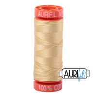Aurifil 50wt Cotton Mako' 200m Spool - 2125 - Wheat