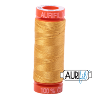 Aurifil 50wt Cotton Mako' 200m Spool - 2132 - Tarnished Gold