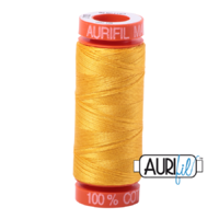 Aurifil 50wt Cotton Mako' 200m Spool - 2135 - Yellow