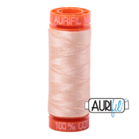 Aurifil 50wt Cotton Mako' 200m Spool - 2205 - Apricot