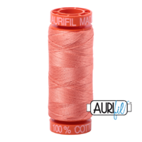 Aurifil 50wt Cotton Mako' 200m Spool - 2220 - Light Salmon
