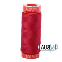 Aurifil 50wt Cotton Mako' 200m Spool - 2250 - Red
