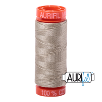 Aurifil 50wt Cotton Mako' 200m Spool - 2324 - Stone