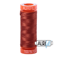 Aurifil 50wt Cotton Mako' 200m Spool - 2350 - Copper