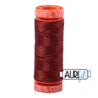 Aurifil 50wt Cotton Mako' 200m Spool - 2355 - Rust
